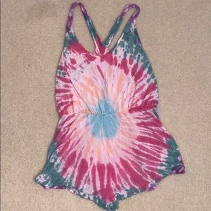 Urban Outfitters ecoté tie dye romper